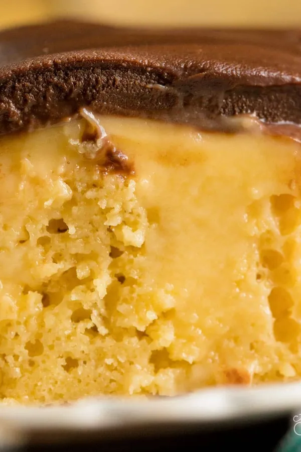 Boston Cream Poke Cake