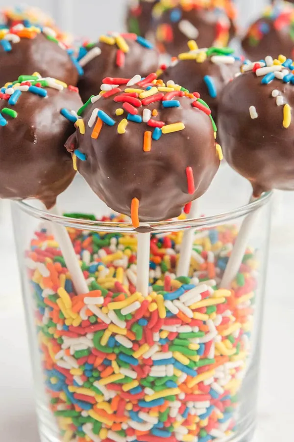 Chocolate Birthday Cake Pop