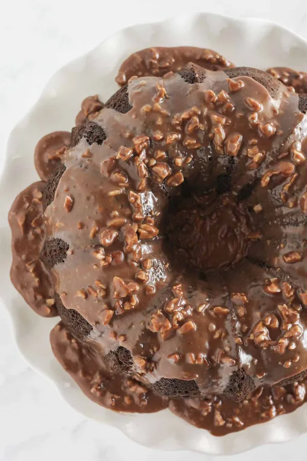 Chocolate Bundt Cake using Cake Mix