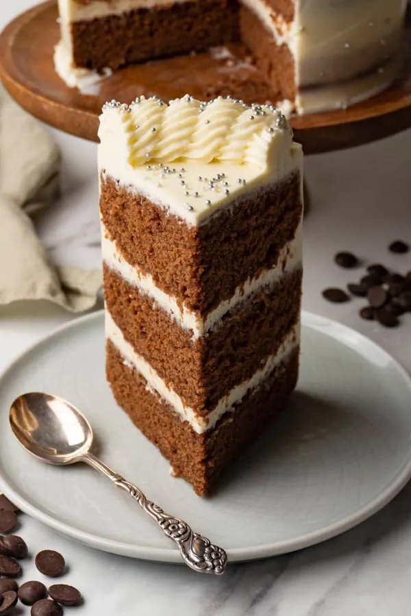 Chocolate cake with cream cheese frosting