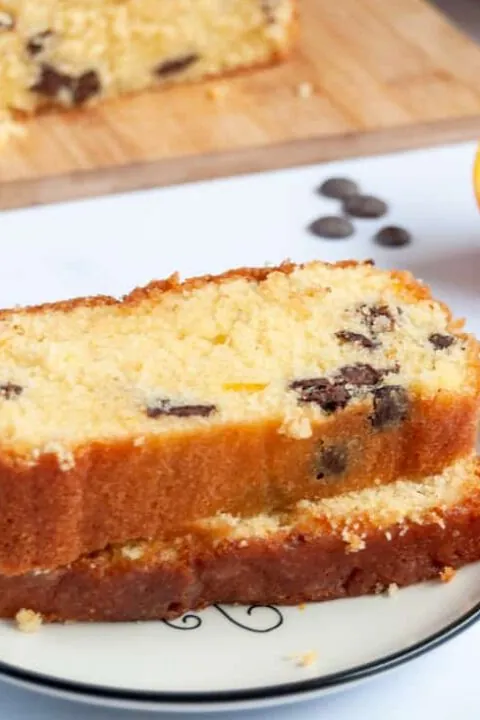 chocolate chip orange drizzle cake