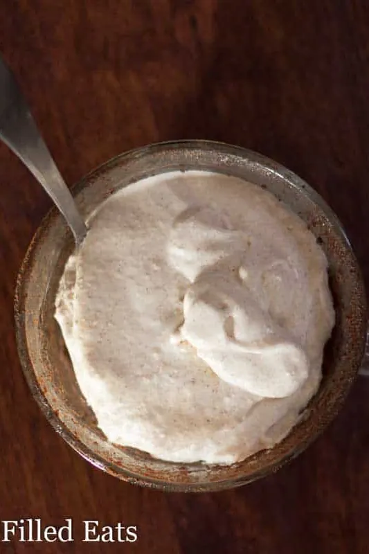 Chocolate Chocolate Chip Cannoli Mug Cake