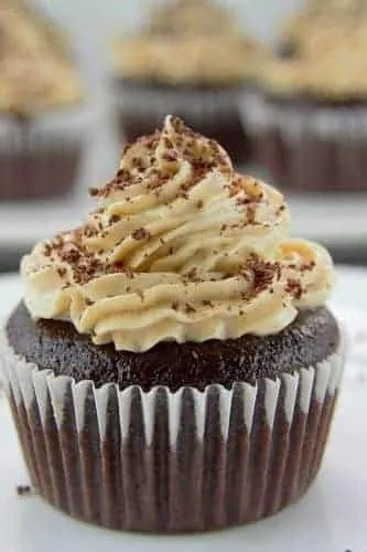 Chocolate Cupcakes with Peanut Butter Frosting