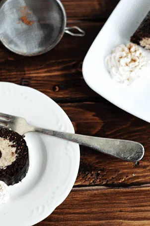 Chocolate Rolled Cake with Cookie Dough Buttercream