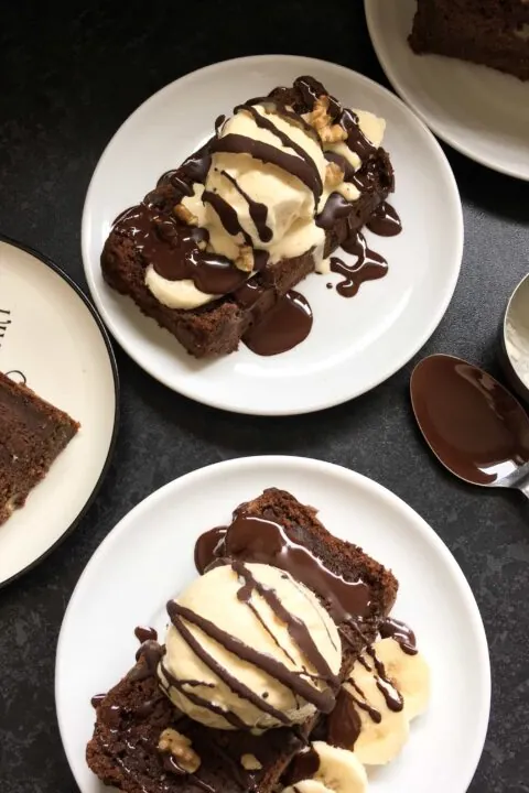 Chocolate Sour Cream Banana Cake