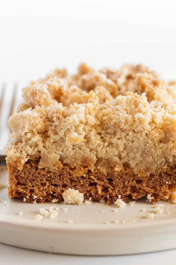 Easy Gingerbread Coffee Cake with Crumb Topping