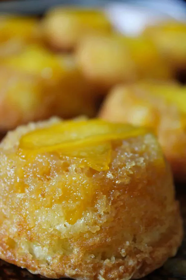 Easy Peach Upside Down Cupcakes