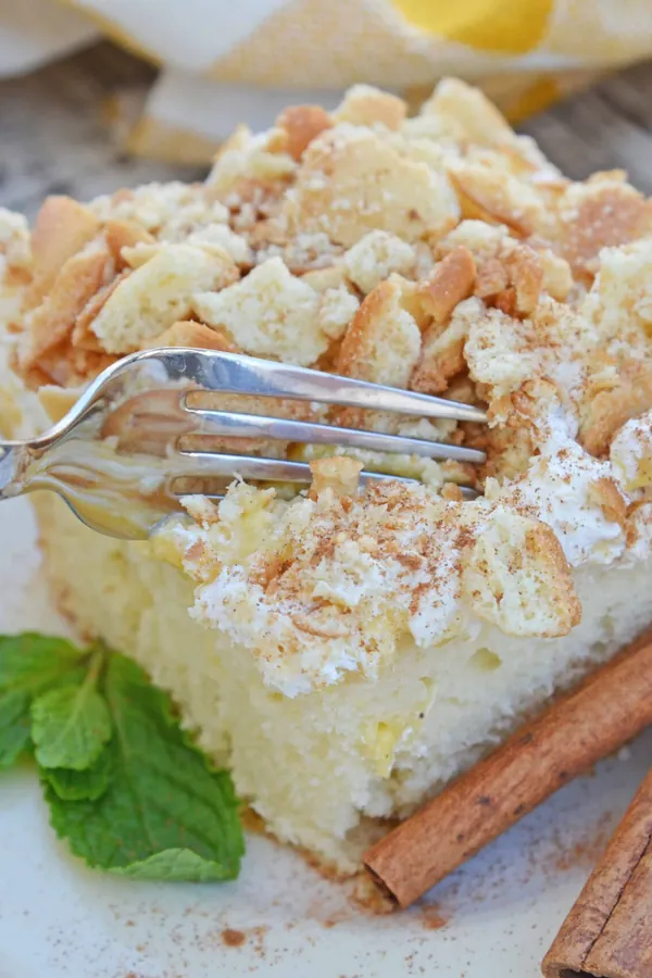 Eggnog Poke Cake