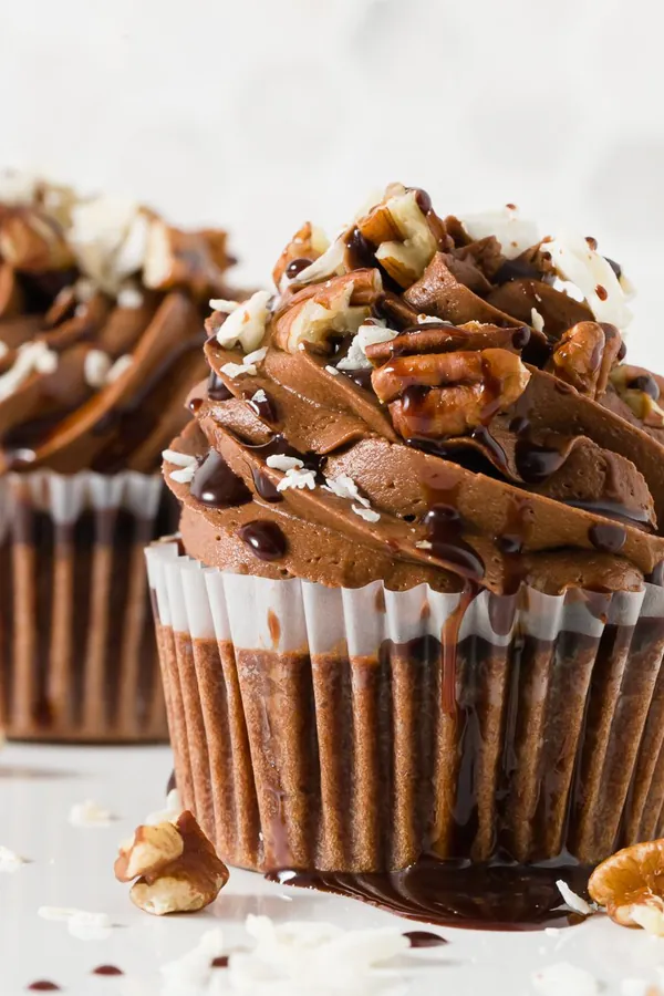 German Chocolate Cupcakes