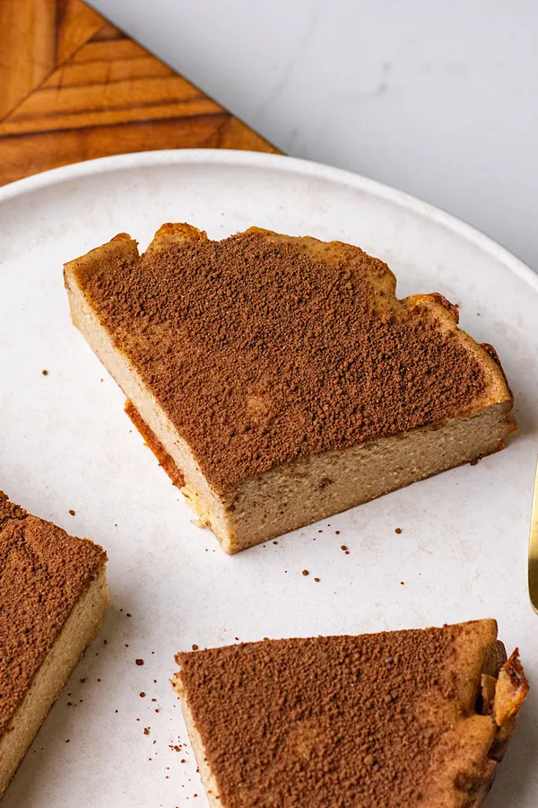 High Protein Snickerdoodle Cottage Cheese Cheesecake