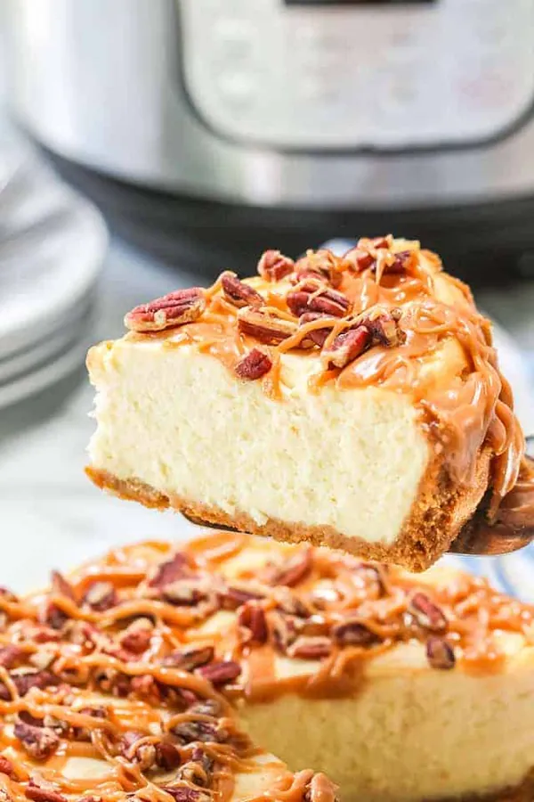 Instant Pot Salted Caramel Cheesecake