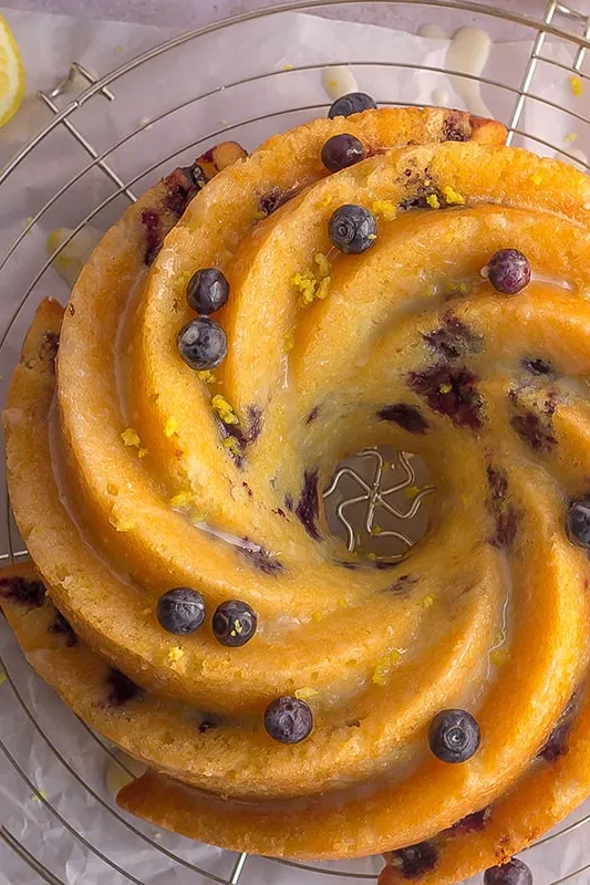 Lemon Blueberry Bundt Cake Recipe