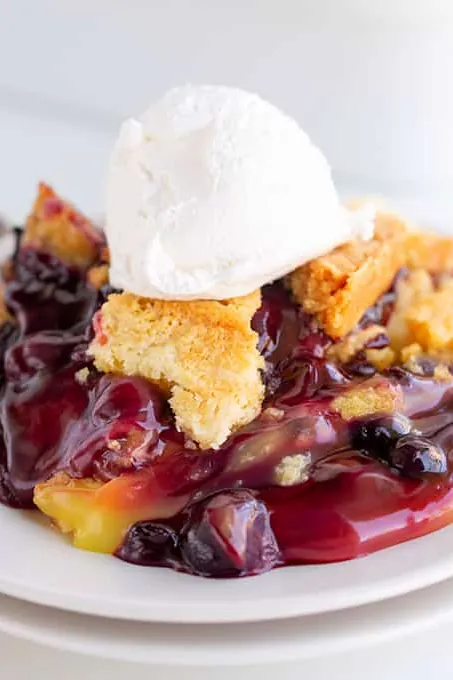 Lemon Blueberry Dump Cake