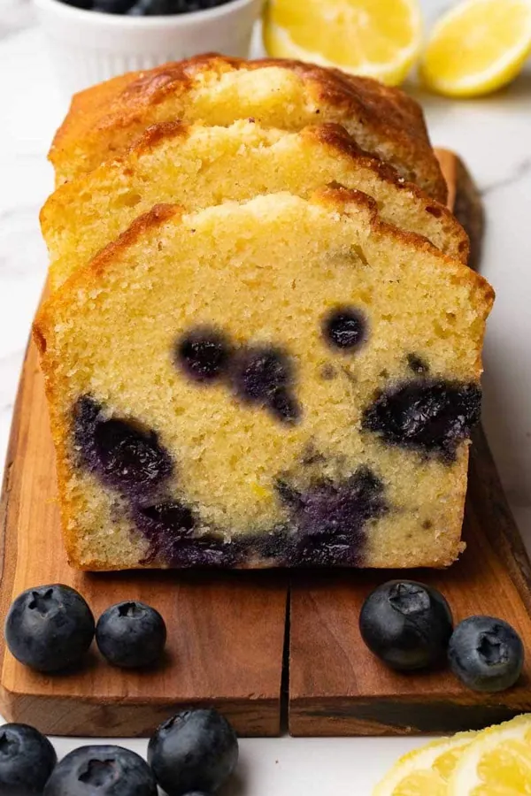 Lemon blueberry pound cake