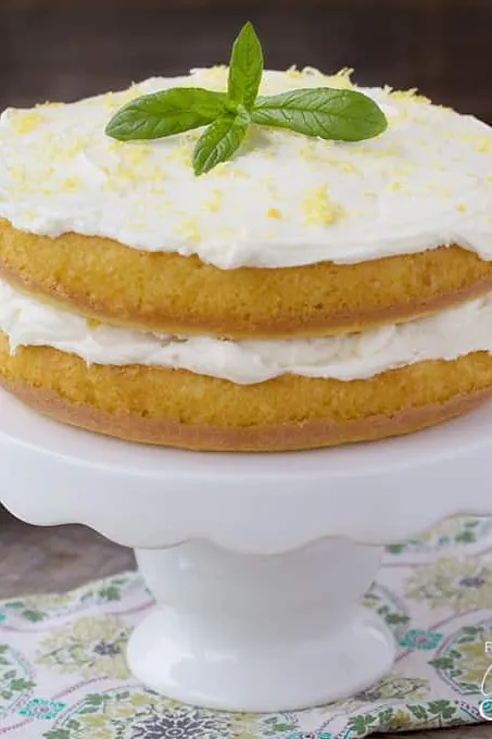 Lemon Curd Poke Cake