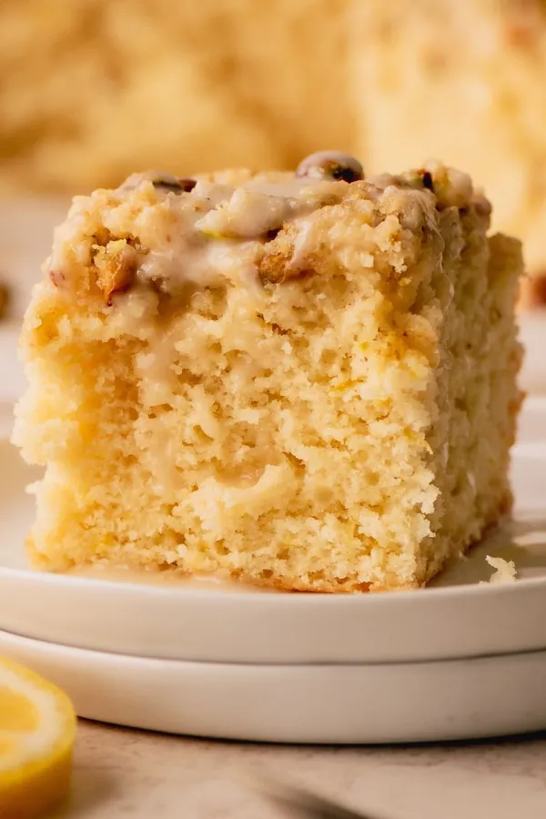 Lemon Pistachio Cake With Lemon Glaze