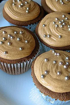 Mexican Chocolate Cupcakes with Dulce De Leche Frosting