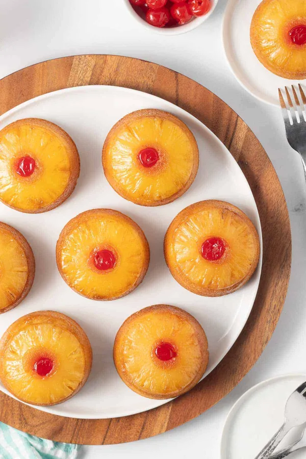 Mini Pineapple Upside Down Cakes