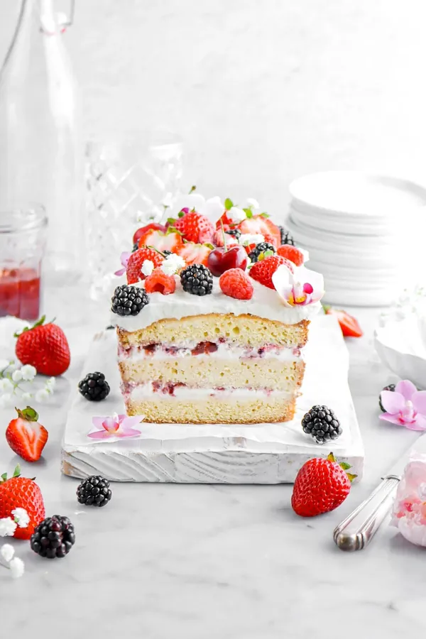 Mixed Berry Ice Cream Vanilla Pound Cake