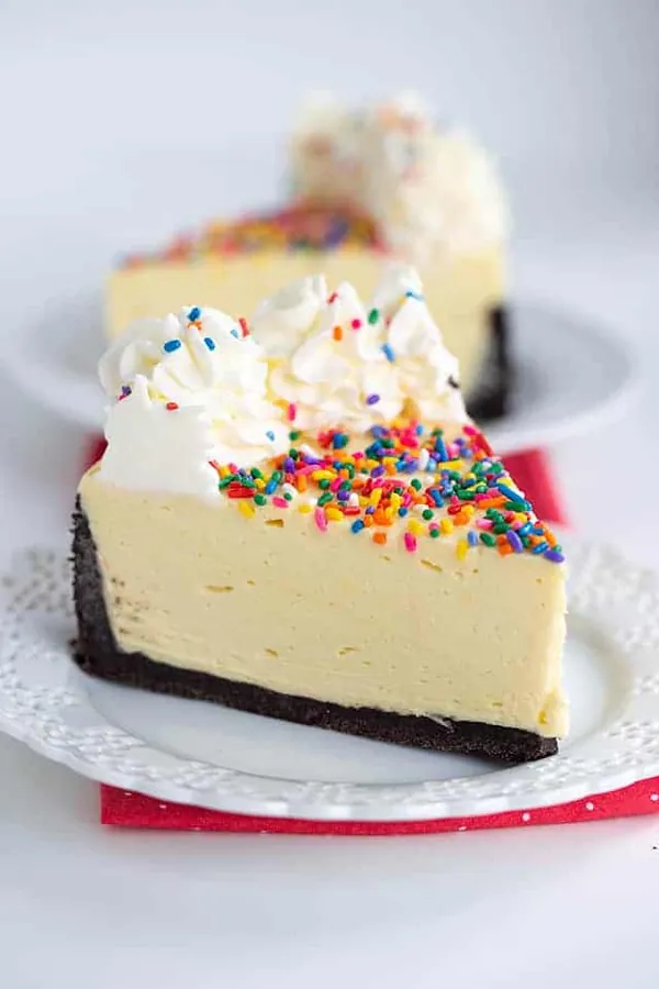 No Bake Birthday Cheesecake