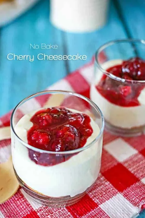 No-Bake Cherry Cheesecake