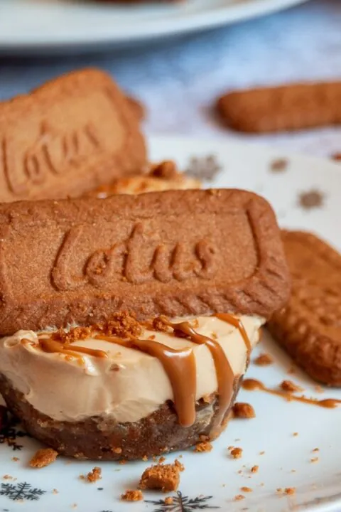 No Bake Mini Biscoff Cheesecakes