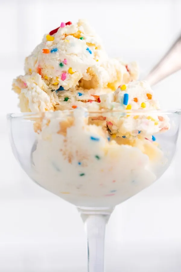 No Churn Birthday Cake Ice Cream