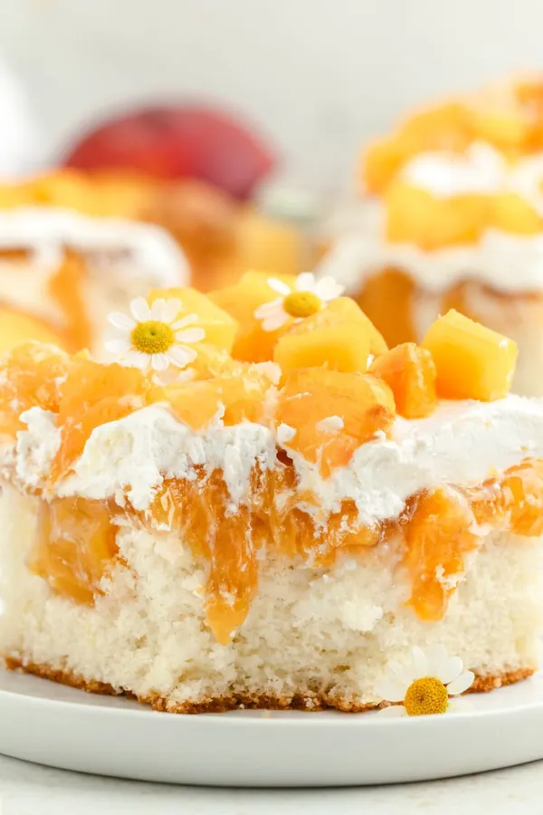 Peach Poke Cake