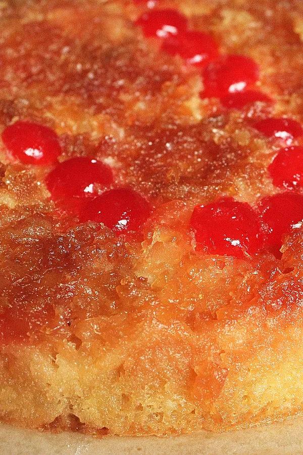 Pineapple Upside Down Cake in Cast Iron Skillet