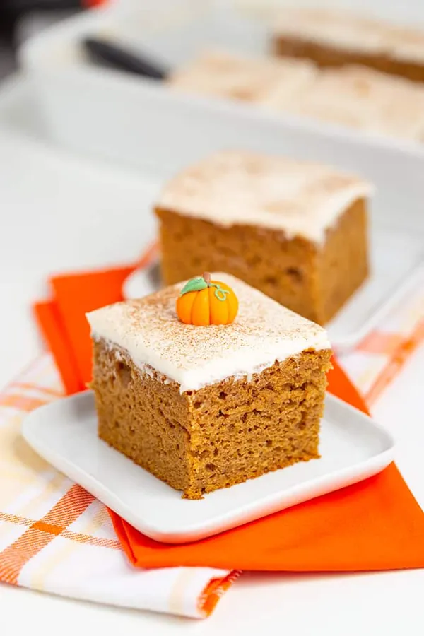 Pumpkin Cake using Spice Cake Mix
