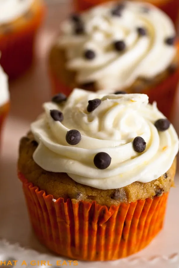 Pumpkin Chocolate Chip Cupcakes