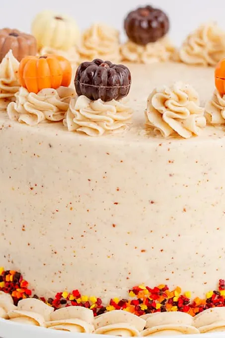 Pumpkin Spice Cake with Brown Butter Frosting
