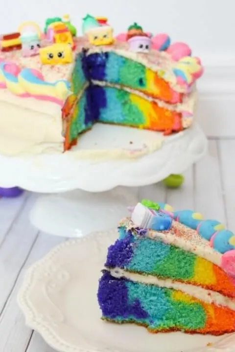 Rainbow Shopkins Cake