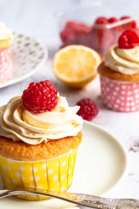 Raspberry and Lemon Cupcakes