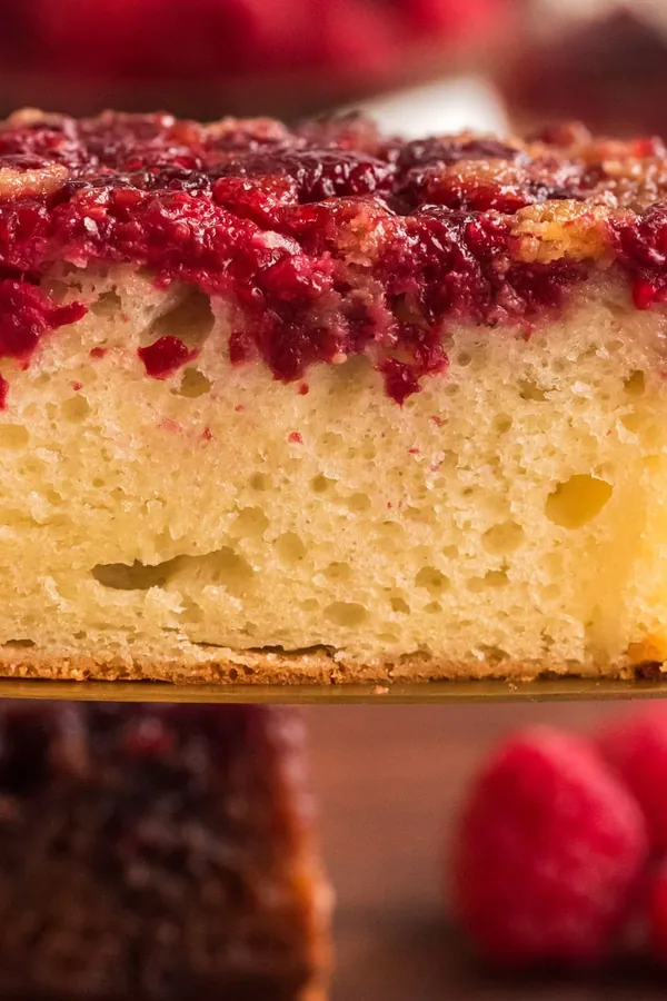 Raspberry Upside Down Cake
