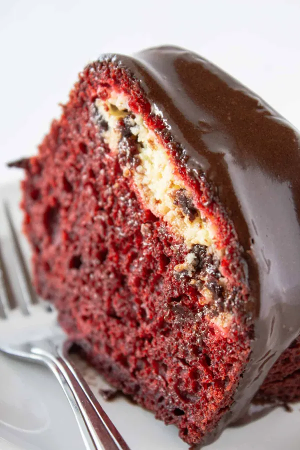 Red Velvet Black Bottom Bundt Cake Recipe