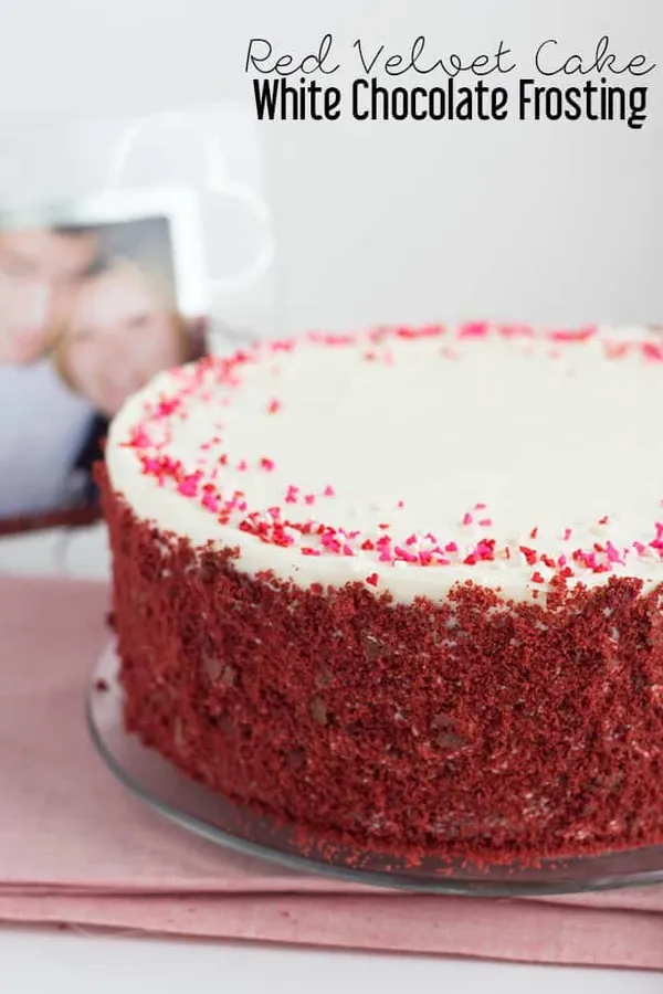 Red Velvet Cake with White Chocolate Frosting
