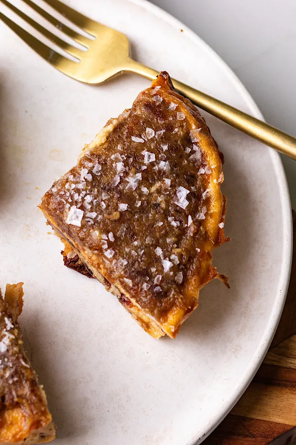 Salted Caramel Cottage Cheese Cheesecake (high protein)