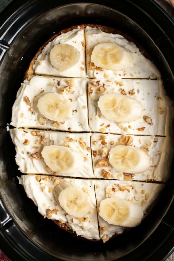 Slow Cooker Banana Nut Cake