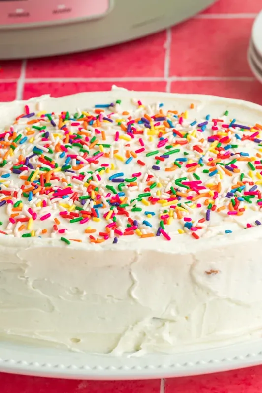 Slow Cooker Birthday Cake