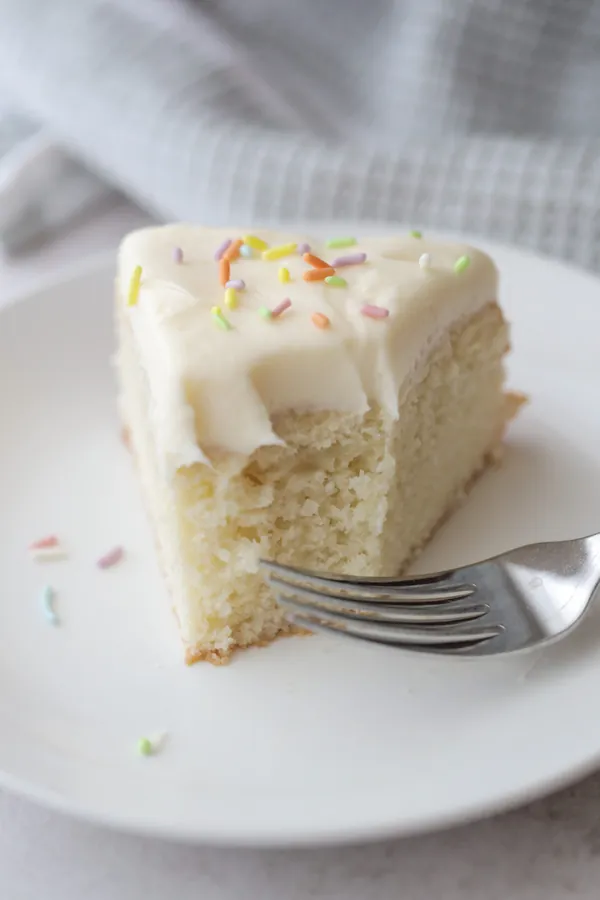 Sourdough Vanilla Cake with Cream Cheese Frosting