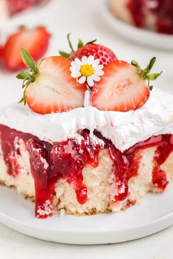 Strawberry Shortcake Poke Cake