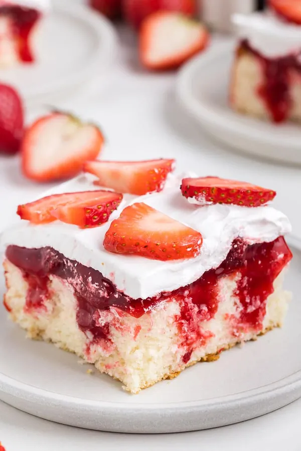 Strawberry Shortcake Poke Cake