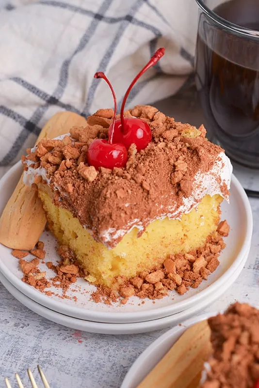 Tiramisu Poke Cake