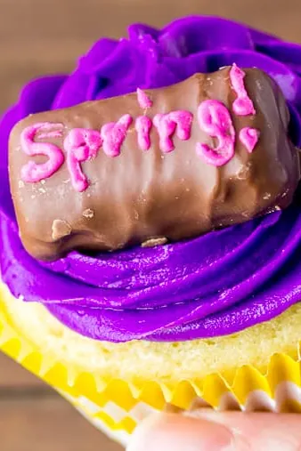 Vanilla Candy Cupcakes