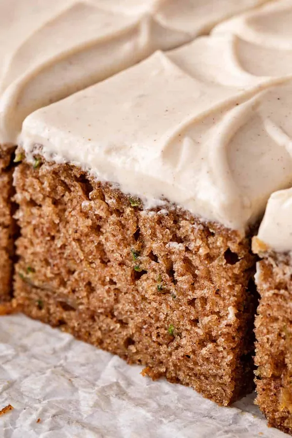 Zucchini Cake with Maple Cream Cheese Frosting