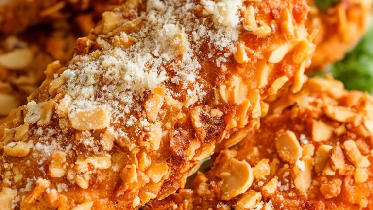 Air Fryer Almond Crusted Chicken Tenders - Featured