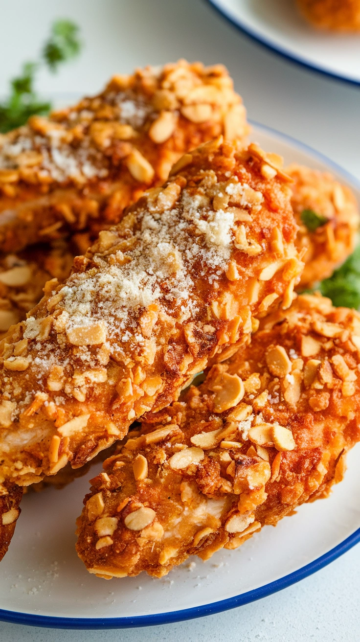 Air Fryer Almond Crusted Chicken Tenders