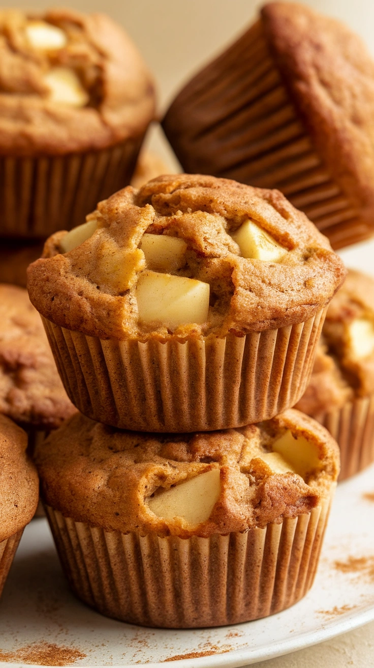 Apple Cinnamon Buckwheat Muffins