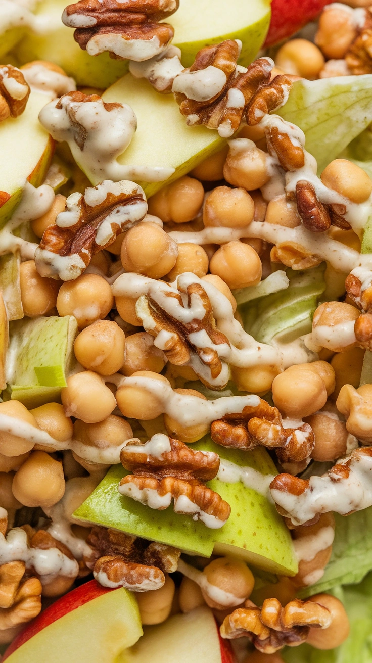 Apple Walnut Chickpea Salad